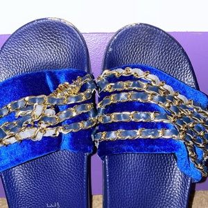 Royal Blue Sandals